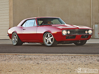 Red car parked road building 4 - ed roth free wallpaper