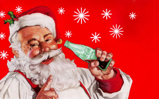 Santa claus beer pointing finger - dorothy coke free wallpaper