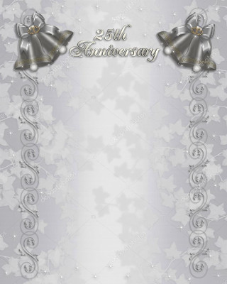 Silver white anniversary card bells - lyco art free wallpaper