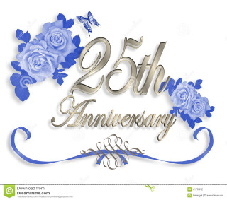 25th anniversary card blue roses - alison kinnaird free wallpaper