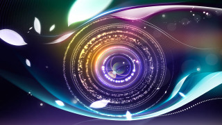 Colorful abstract background circular design 4 - beeple free wallpaper