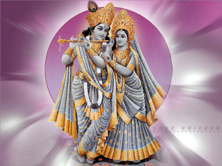 Divine two women flute purple - religious free wallpaper