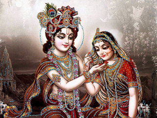 Two women indian garb jewelry 2 - an oil free wallpaper