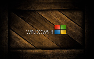 Wooden wall windows8 logo wooden - a window 8 logo free wallpaper