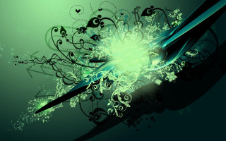 Green black abstract background knife - abstract background free wallpaper