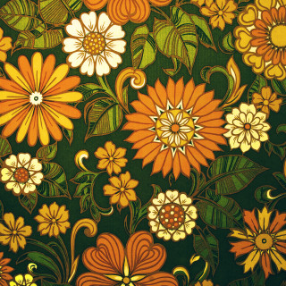 Flowers leaves green background swirly - a painting of flowers free wallpaper