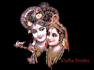 Divine indian garba flute figurative - an oil free wallpaper
