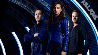 Group people blue background neon - afrofuturism free wallpaper