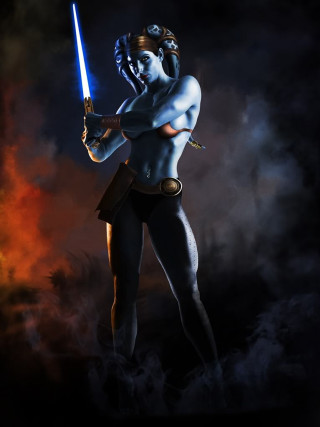 Man sword body painted star - matte fantasy painting free wallpaper