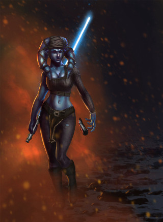 Woman star wars outfit sword 2 - aleksi briclot free wallpaper