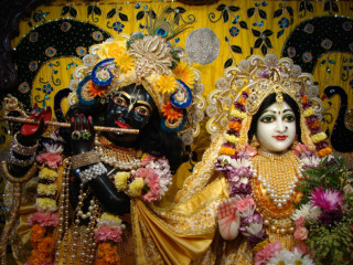 Deities yellow curtains flowers room - free love wallpaper