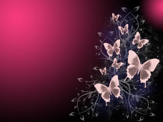 Butterflies purple background pink light - gothic free wallpaper for desktop