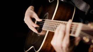 Person playing guitar hands strings 2 - a person playing free wallpaper