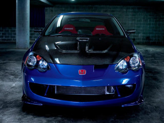 Blue car garage hood lights - redshift free wallpaper
