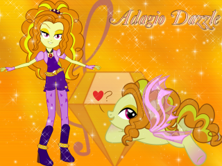Girl pony diamond cartoon picture - fantasy style free wallpaper