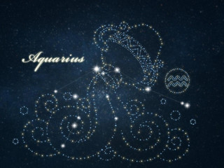 Zodiac sign stars symbol image - free neon wallpaper
