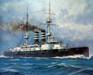 Ship ocean smoke painting stacks - smoke free wallpaper