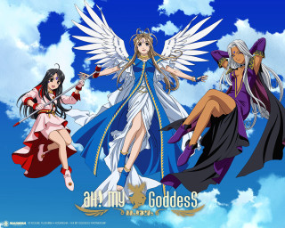Anime girls flying sky wings - ann thetis blacker free wallpaper