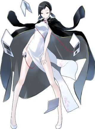 Woman white dress black hair 2 - her lap free wallpaper