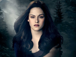 Woman black dress forest portrait - a dark sky free wallpaper