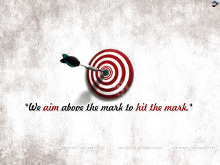 Dart hitting target quote image - we free wallpaper for desktop