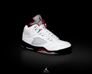 White red sneakers black background 2 - bottom free wallpaper