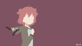 Pink hair gun background black - minimalist free wallpaper