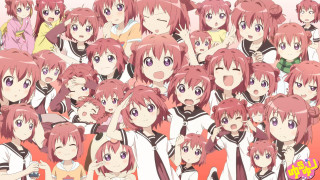 Anime girls pink hair school - white shirt free wallpaper