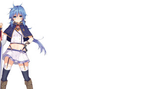 Woman blue hair sword case - blue hair holding free wallpaper