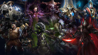 Video game characters dark background - a group of characters free wallpaper