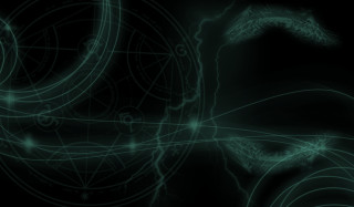 Dark green black design circles - circle free wallpaper