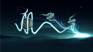 Wave bitcoin symbol graphic image - epsylon point free wallpaper