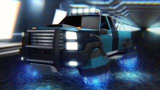 Truck bright light tunnel futuristic - a tunnel free wallpaper