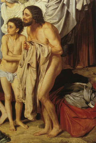Man child people around painting - free bikini wallpaper