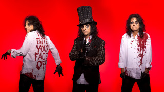 Costumed men blood top hat - ed roth free wallpaper