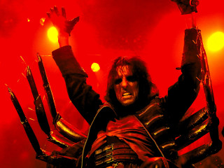 Man costume hands knife right - his hand and a knife free wallpaper