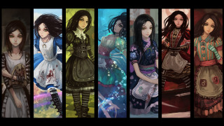 Anime characters outfits hair colors 4 - a sery of anime characters free wallpaper
