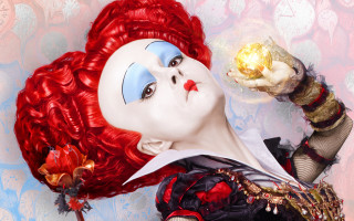 Redhair blueeyes goldenball redwig aliceprin - blue eyes holding free wallpaper