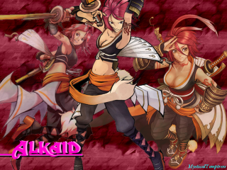 Women costume swords armor red - sword and armor free wallpaper