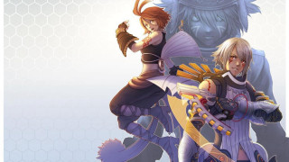 Demon characters video game background - two character free wallpaper
