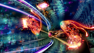 Futuristic city neon lights futuristic - a futuristic city free wallpaper