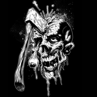Skull hammer bloody face black - dark free wallpaper