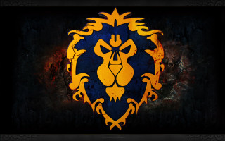 Lion head blue yellow flame - hearthstone free wallpaper