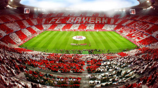 Stadium filled people field sky - a stadium free wallpaper