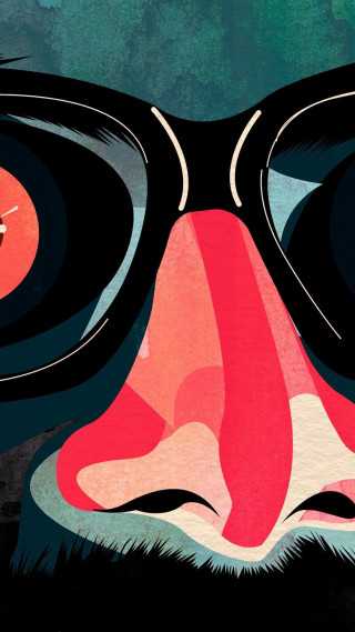 Face glasses bird perched nose - diego gisbert llorens free wallpaper