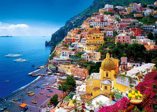 Bascove coast town hillside boats - house free wallpaper