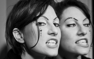Women face paint stars crosses - billie waters free wallpaper