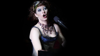 Woman makeup microphone face performance - makeup free wallpaper