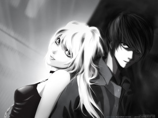 Couple people standing room black - background free wallpaper