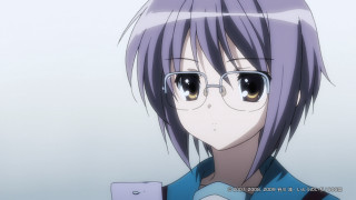 Girl glasses cell phone blue - her chest free wallpaper